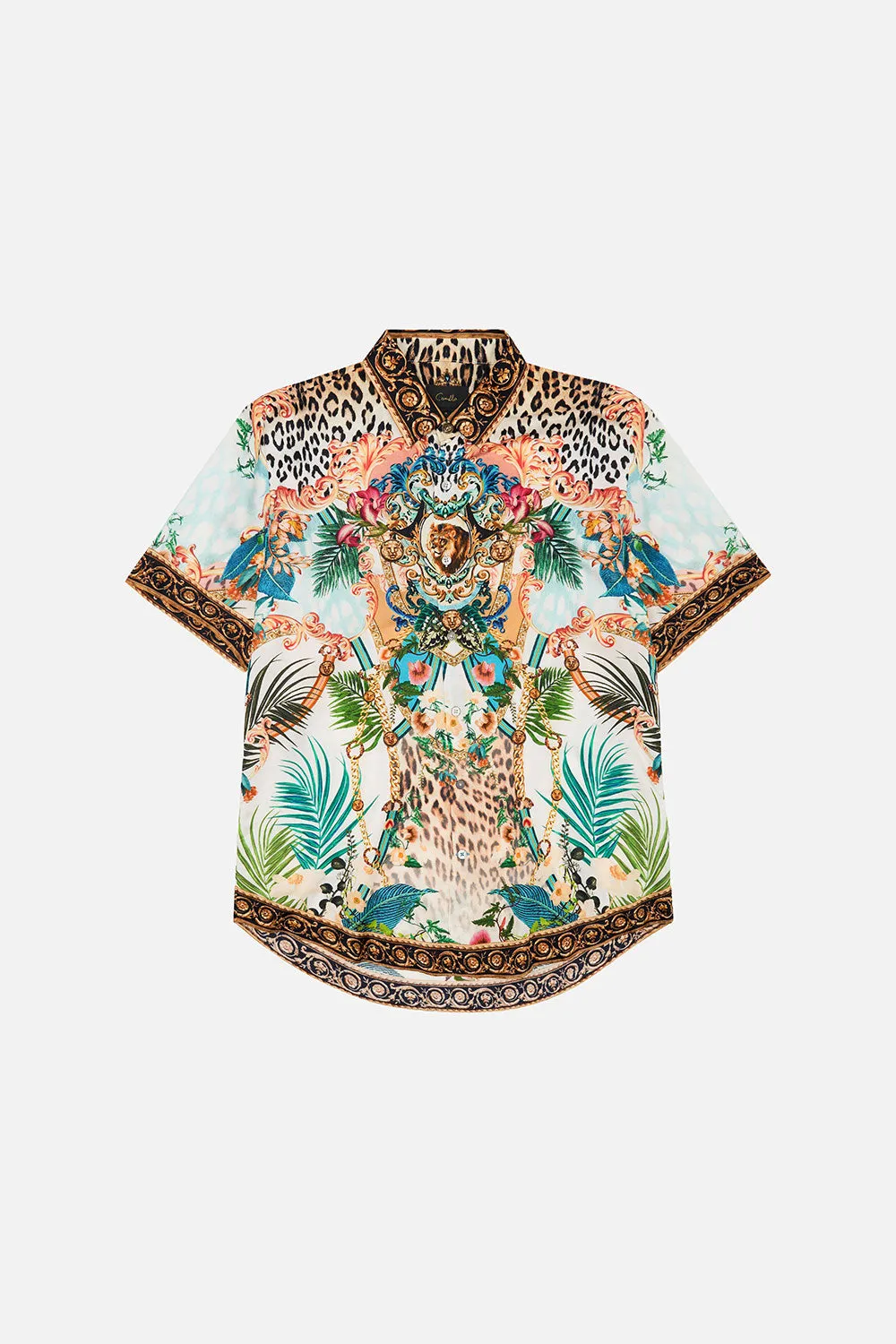 SHORT SLEEVE BUTTON THROUGH SHIRT ROYALTY LOYALTY sold by Camilla product image thumbnail 3