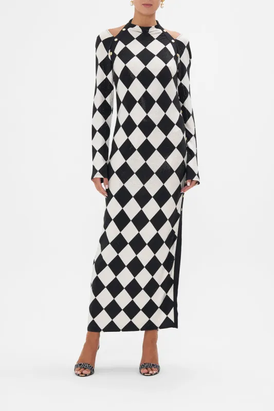 CUT OUT SHOULDER JERSEY DRESS DUOMO DYNASTY sold by Camilla