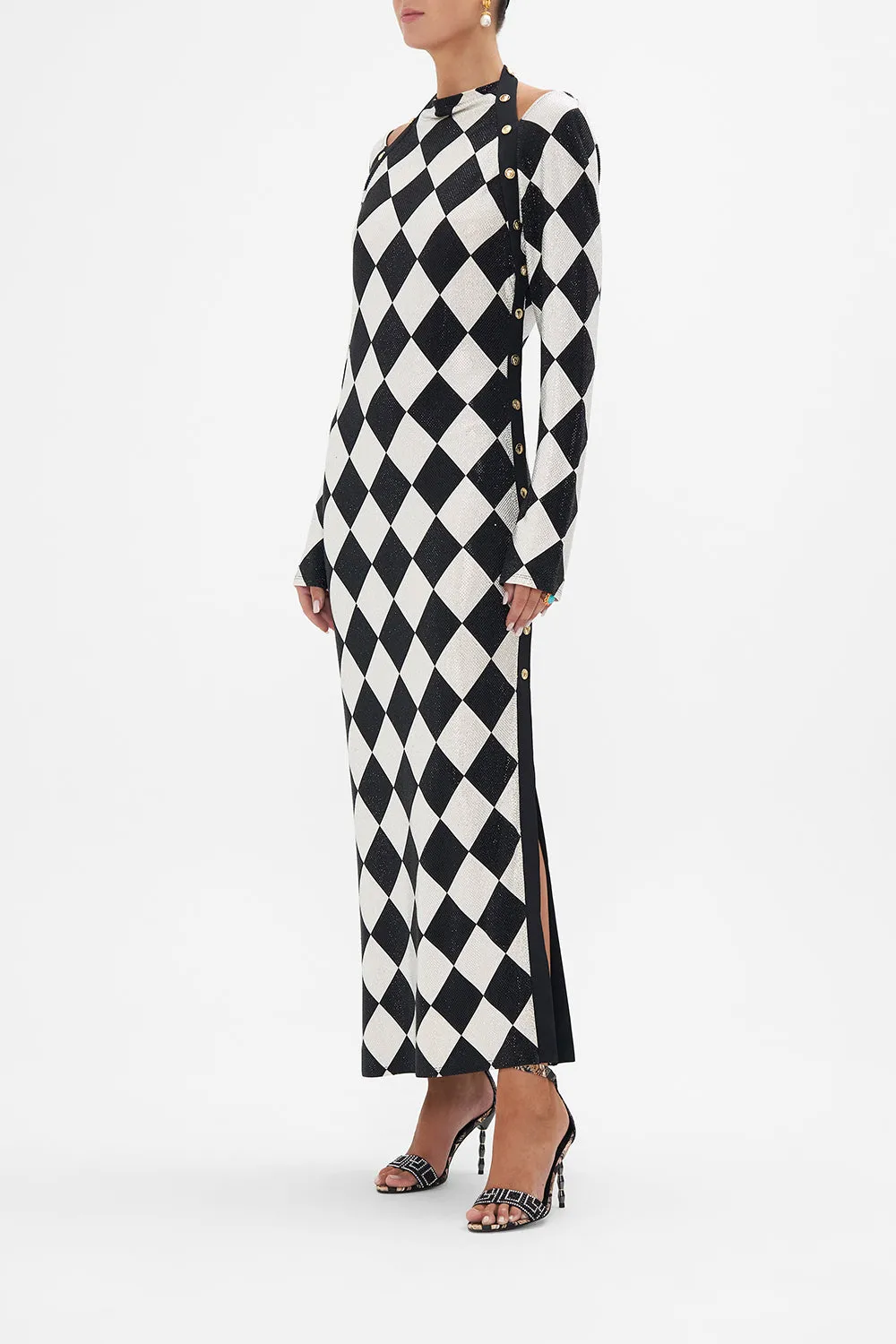 CUT OUT SHOULDER JERSEY DRESS DUOMO DYNASTY sold by Camilla product image thumbnail 4