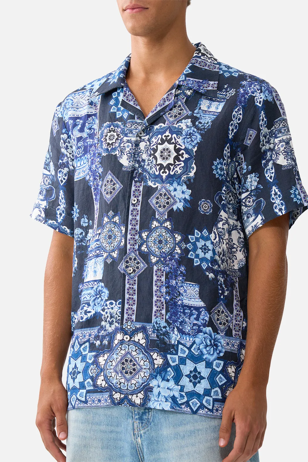 SHORT SLEEVE CABANA SHIRT A TILED WONDERLAND sold by Camilla product image thumbnail 5