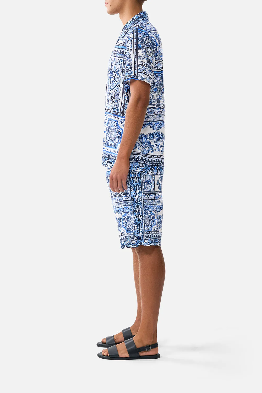 BAGGY LONG WALK SHORT WITH ELASTIC WAIST A TILED WONDERLAND sold by Camilla product image thumbnail 3