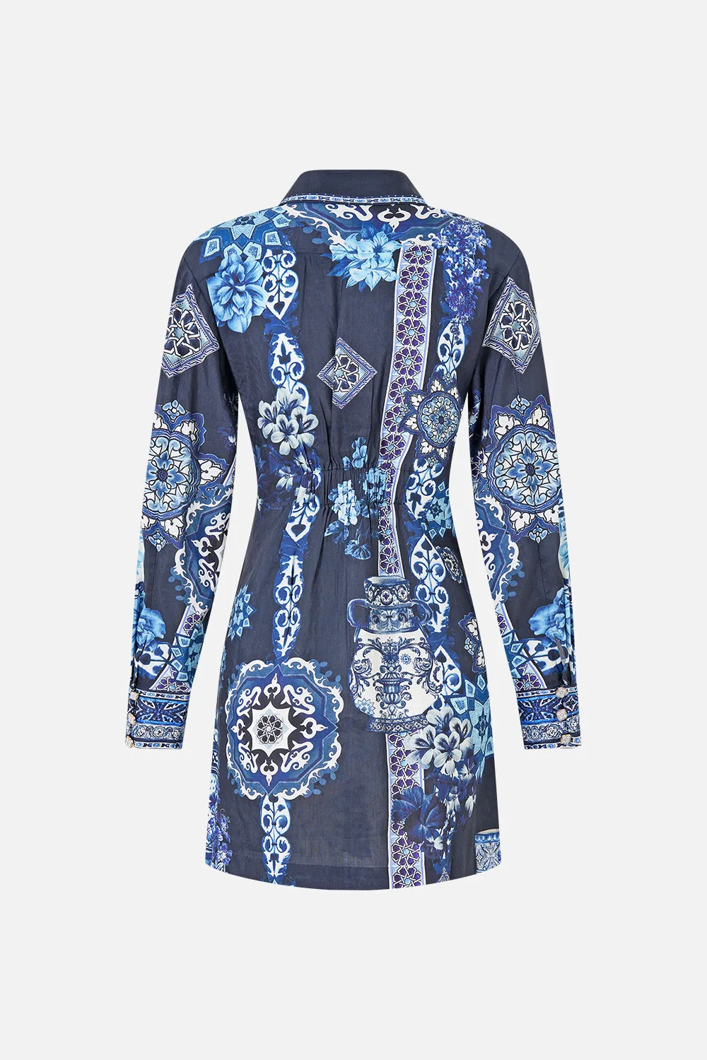 SHIRT DRESS WITH A LINE SKIRT A TILED WONDERLAND sold by Camilla product image thumbnail 2