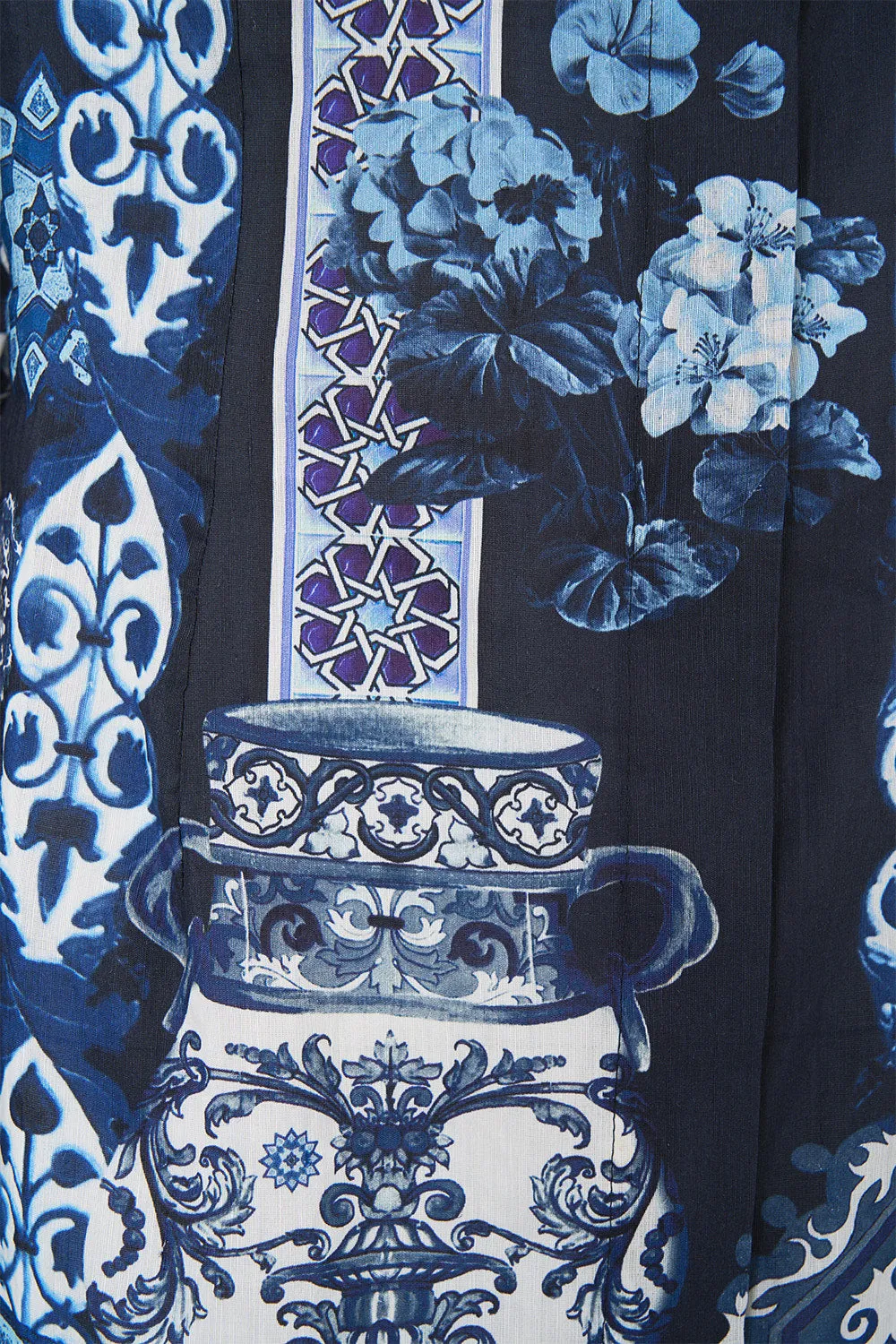 SHIRT DRESS WITH A LINE SKIRT A TILED WONDERLAND sold by Camilla product image thumbnail 3