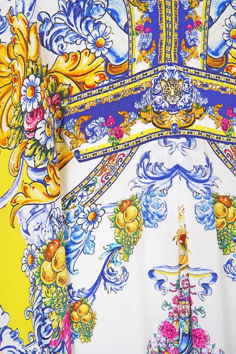 LONG KAFTAN WITH WAIST DETAIL ESPAÑA NIRVANA sold by Camilla product image thumbnail 3