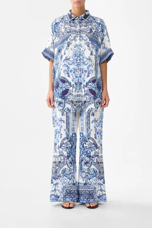 MINIMAL WIDE LEG PANT A TILED WONDERLAND sold by Camilla