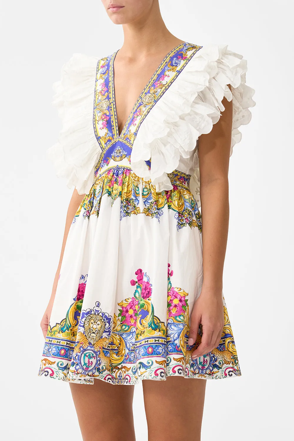 DOUBLE FRILL SLEEVE MINI DRESS MILLA IN SEVILLA sold by Camilla product image thumbnail 5