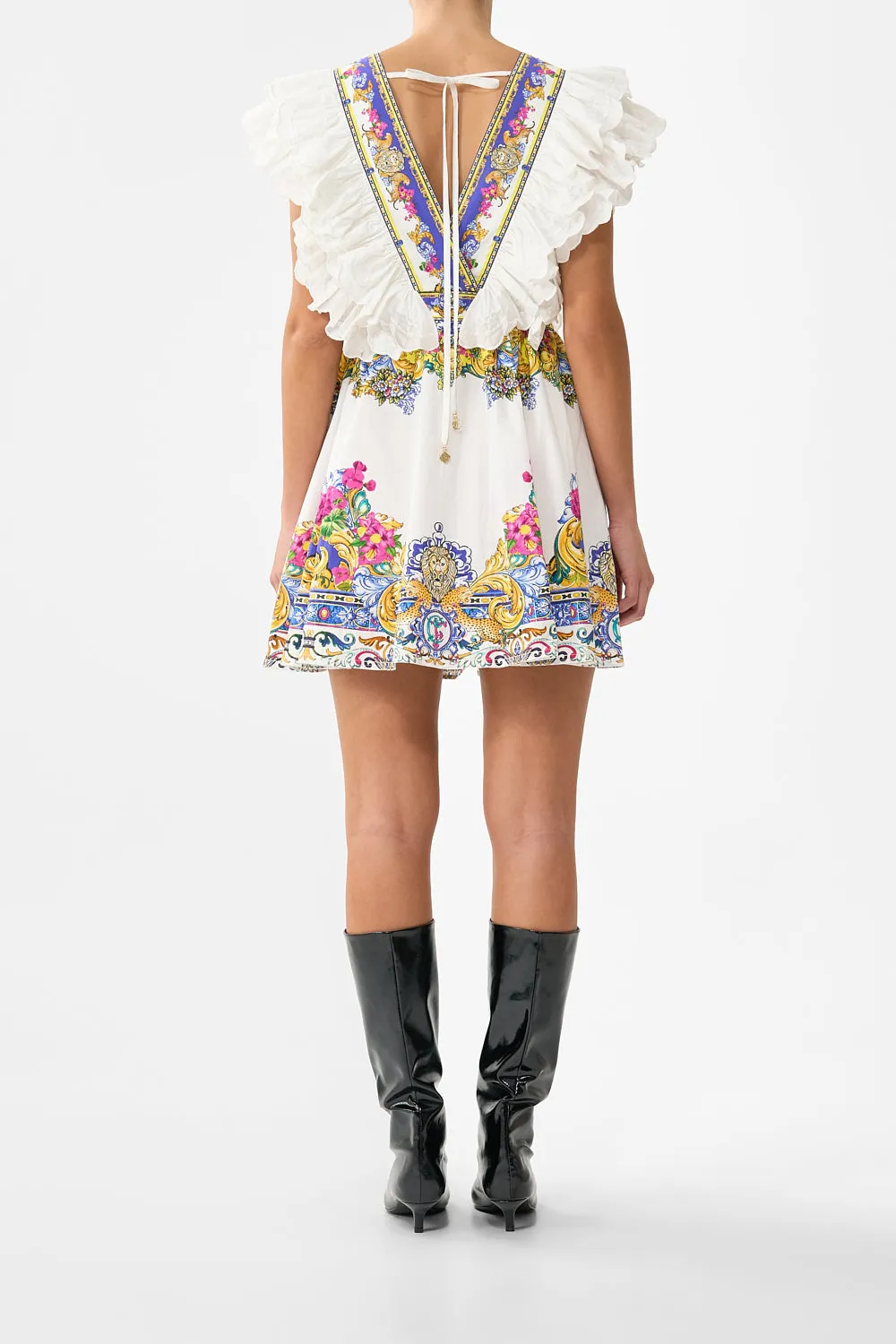 DOUBLE FRILL SLEEVE MINI DRESS MILLA IN SEVILLA sold by Camilla product image thumbnail 2