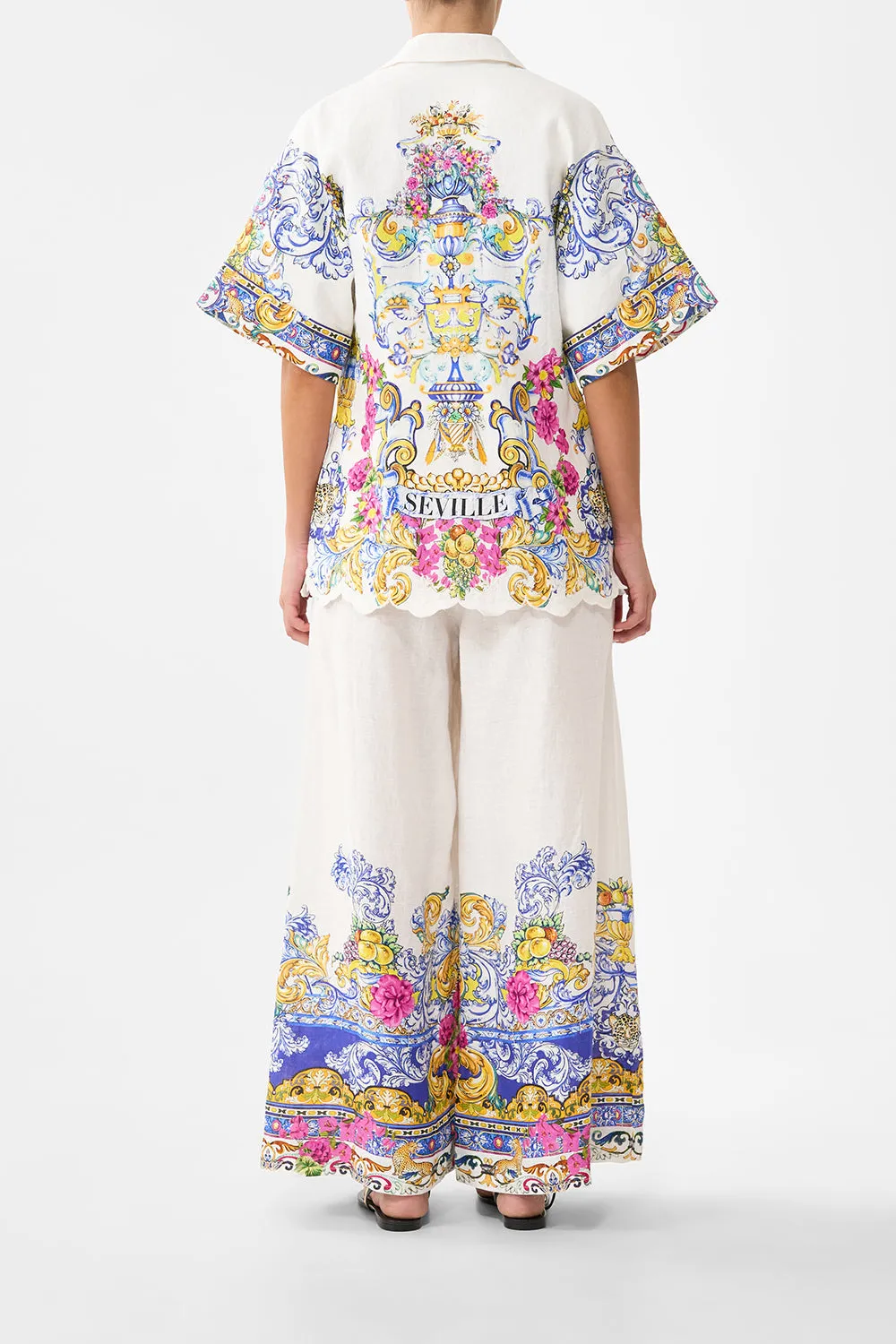 CORSET WAIST WIDE LEG PANT MILLA IN SEVILLA sold by Camilla product image thumbnail 2