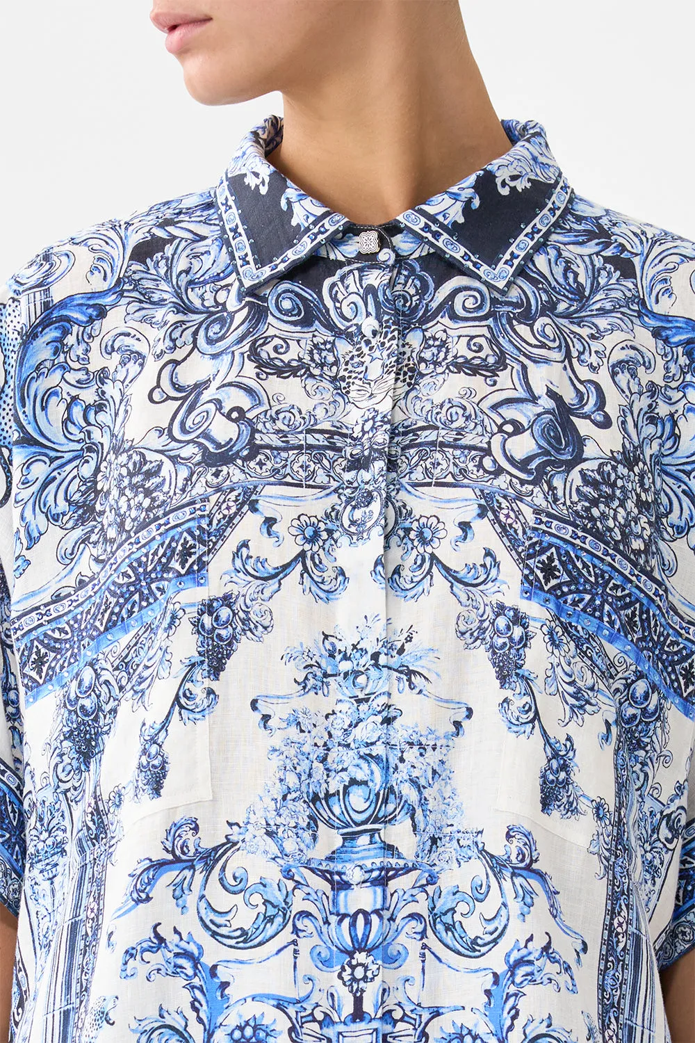 OVERSIZED POCKET TUNIC A TILED WONDERLAND sold by Camilla product image thumbnail 5