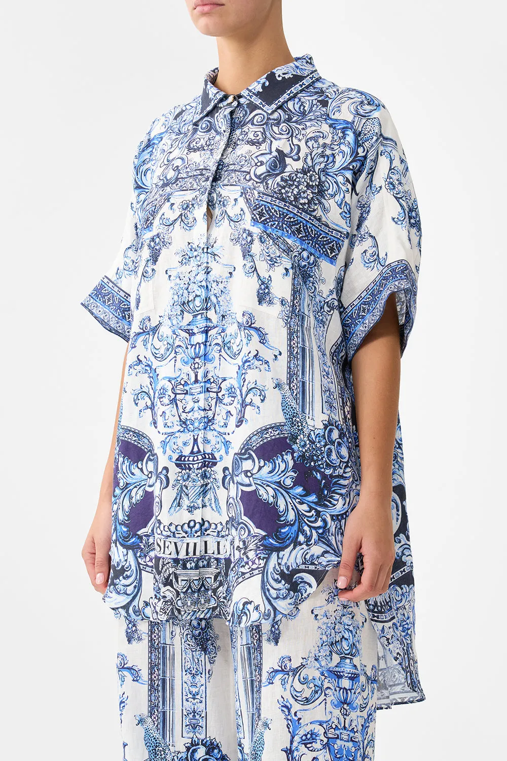 OVERSIZED POCKET TUNIC A TILED WONDERLAND sold by Camilla product image thumbnail 4