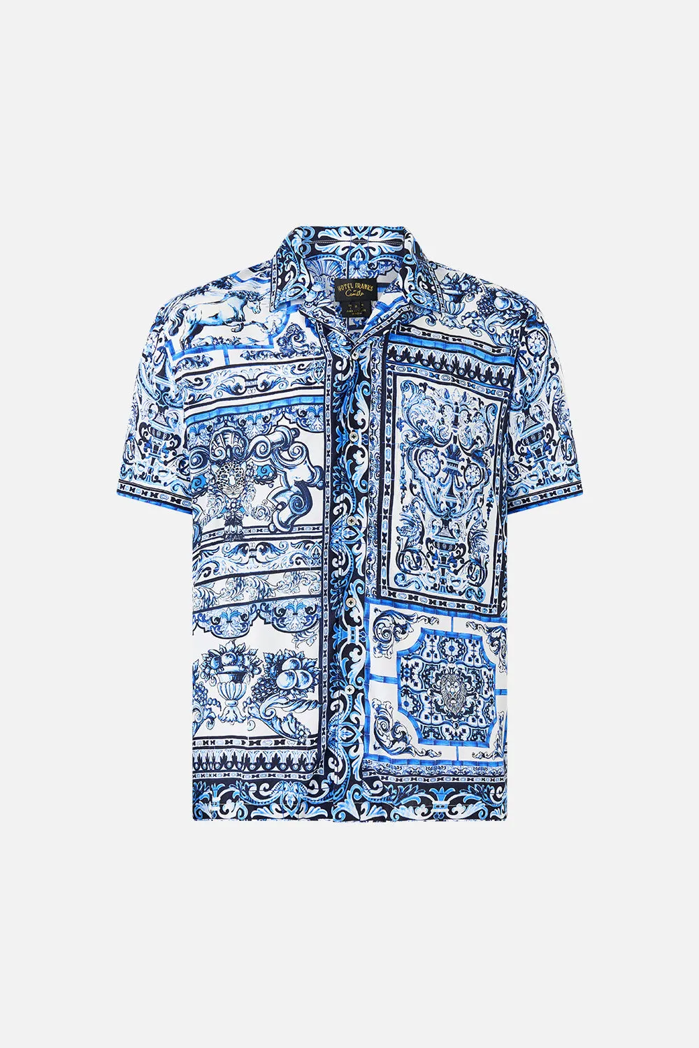 SHORT SLEEVE CAMP COLLARED SHIRT A TILED WONDERLAND sold by Camilla product image thumbnail 3