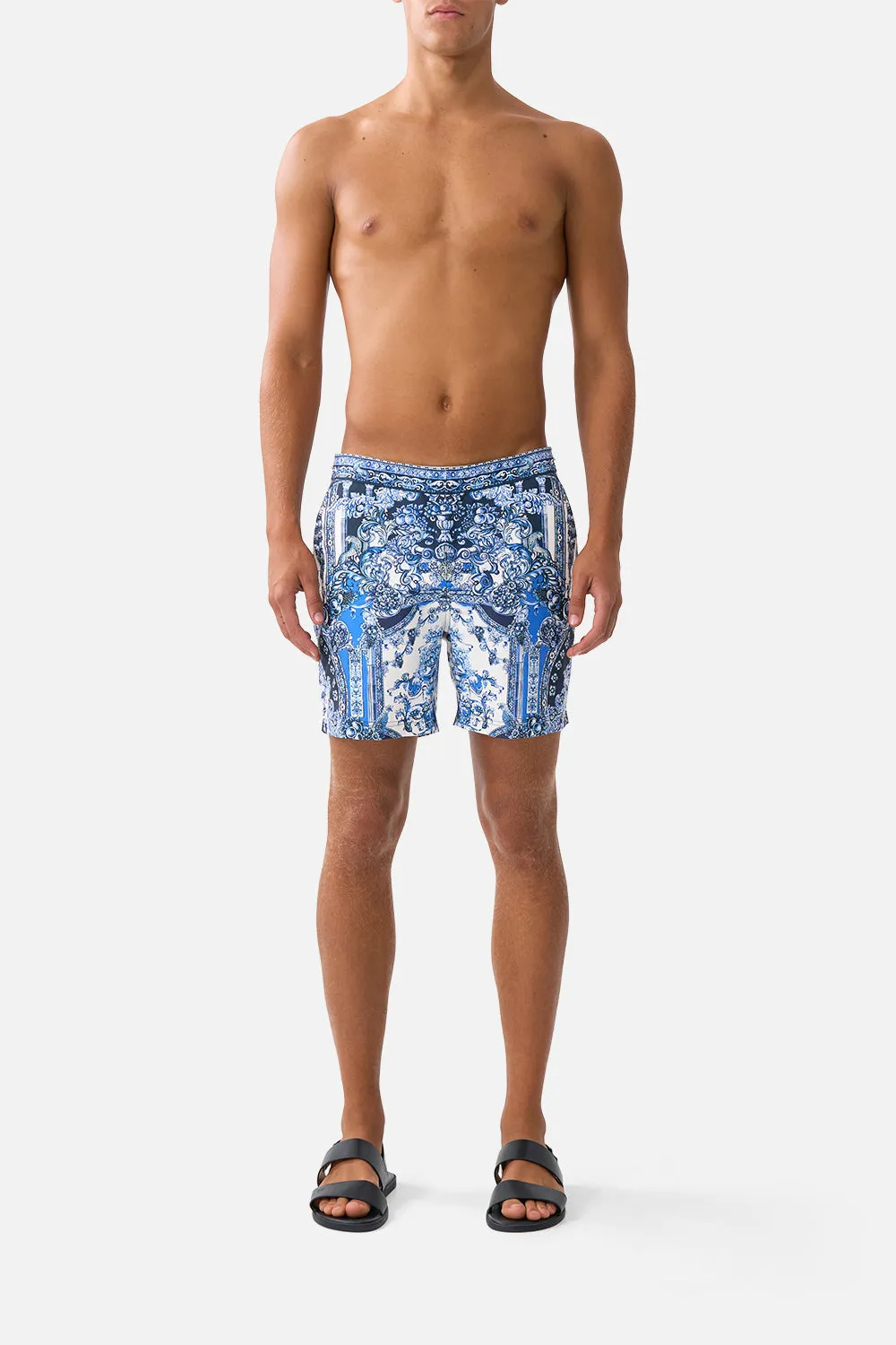 MID LENGTH BOARDSHORT WITH FIXED WAIST A TILED WONDERLAND sold by Camilla