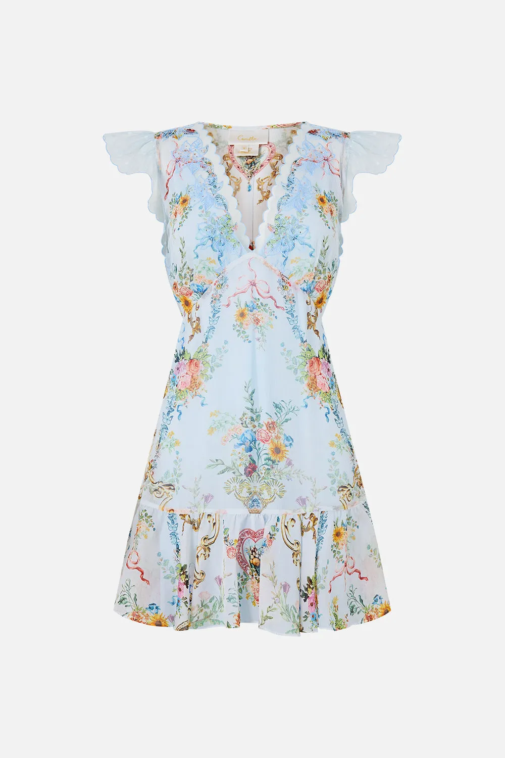 RUFFLE SLEEVE SHORT DRESS SEVILLE SWEETHEART sold by Camilla product image thumbnail 3