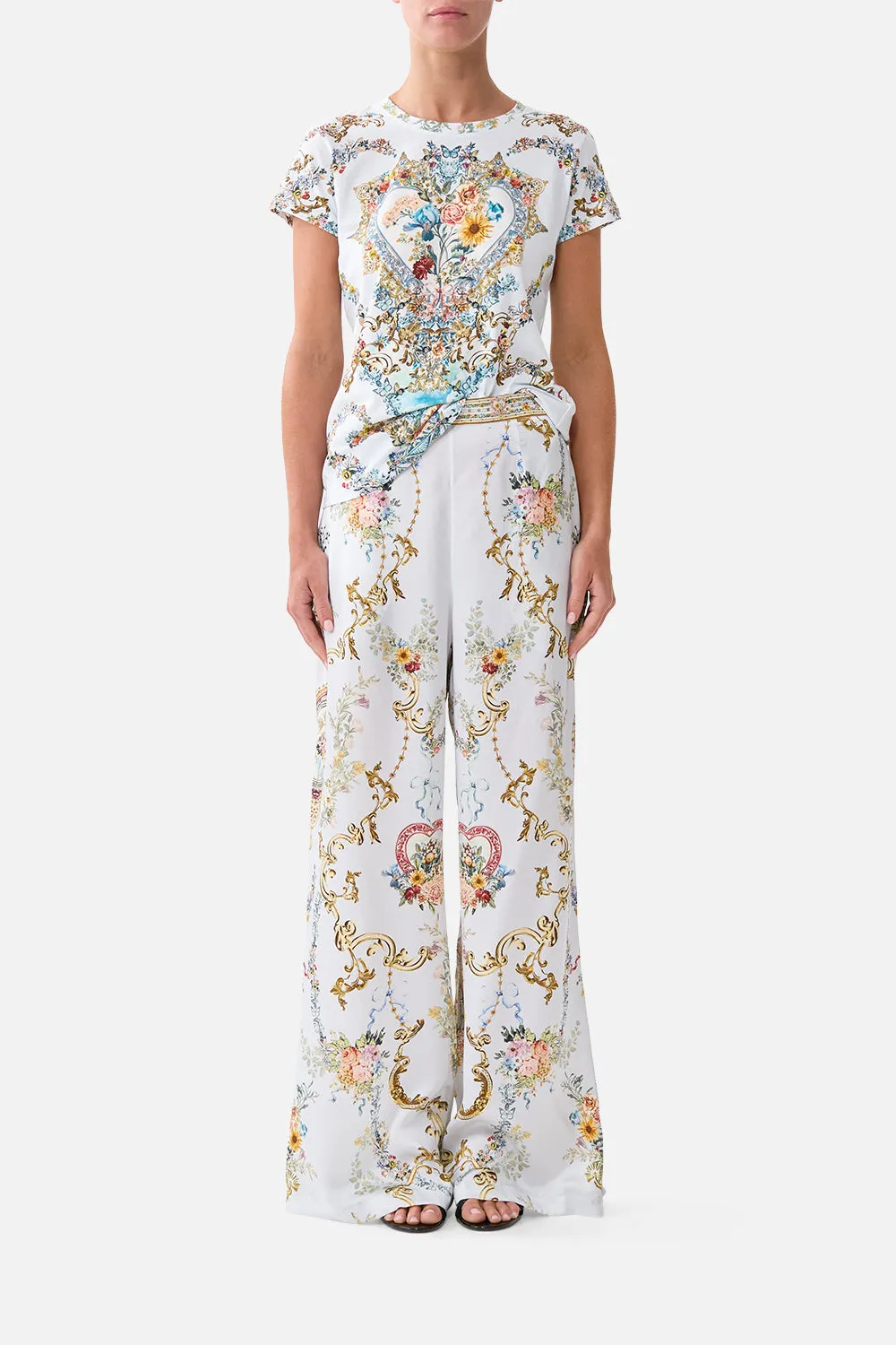 MINIMAL WIDE LEG PANT SEVILLE SWEETHEART sold by Camilla