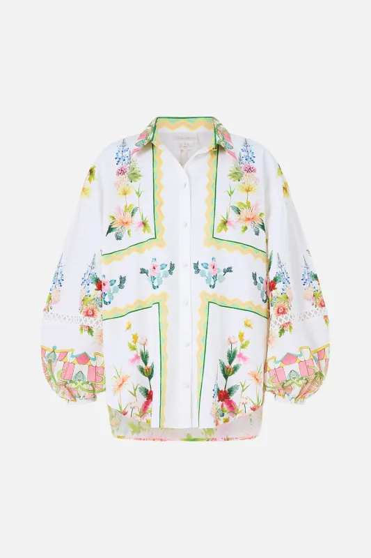 BALLOON SLEEVE BLOUSE THE CALL OF CATALONIA sold by Camilla