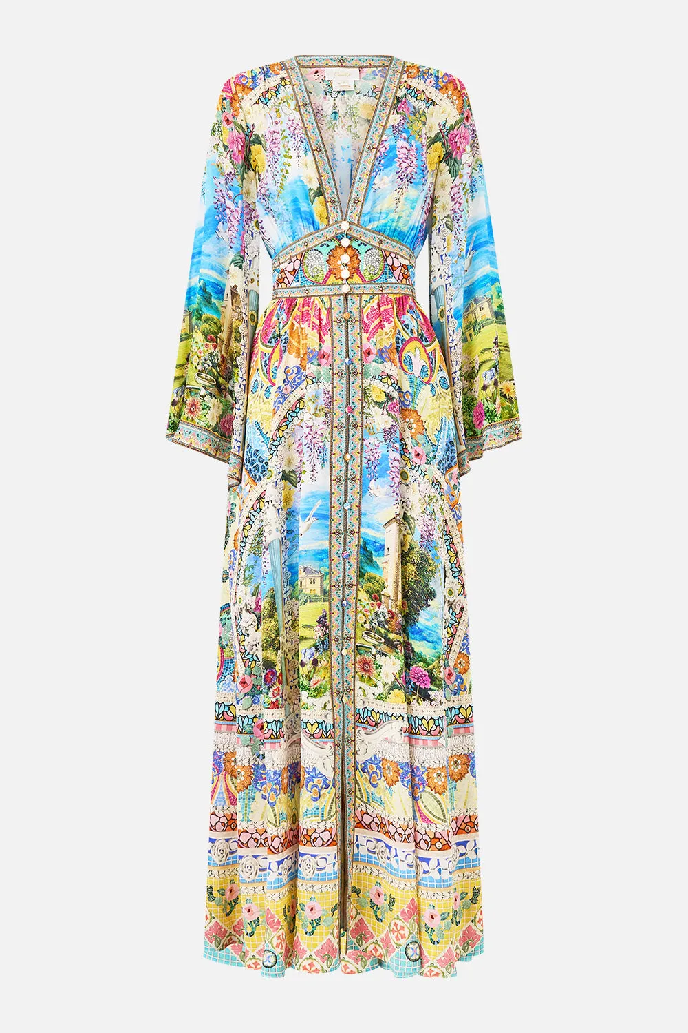 KIMONO SLEEVE DRESS WITH SHIRRING DETAIL NAVÀS NOUVEAU sold by Camilla product image thumbnail 3