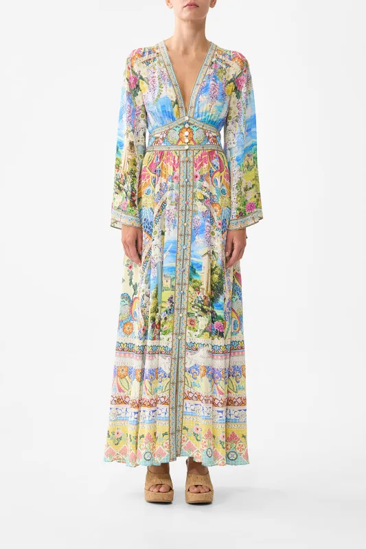 KIMONO SLEEVE DRESS WITH SHIRRING DETAIL NAVÀS NOUVEAU made by Camilla