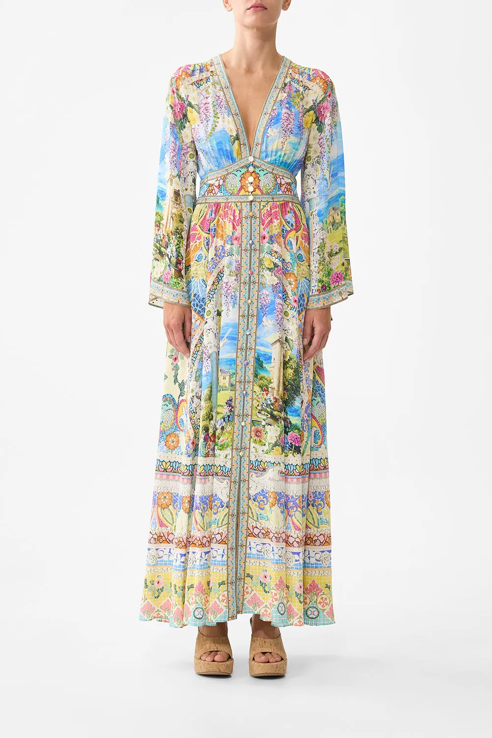 KIMONO SLEEVE DRESS WITH SHIRRING DETAIL NAVÀS NOUVEAU sold by Camilla