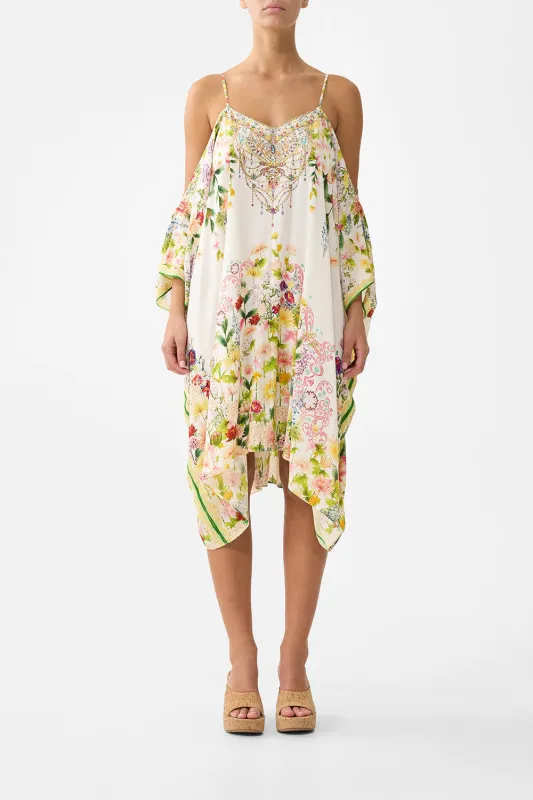 SHORT DROP SHOULDER STRAP KAFTAN THE CALL OF CATALONIA made by Camilla