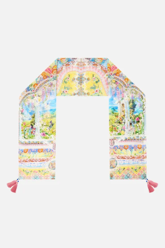 LONG SILK CRINKLE CHIFFON SCARF NAVÀS NOUVEAU sold by Camilla