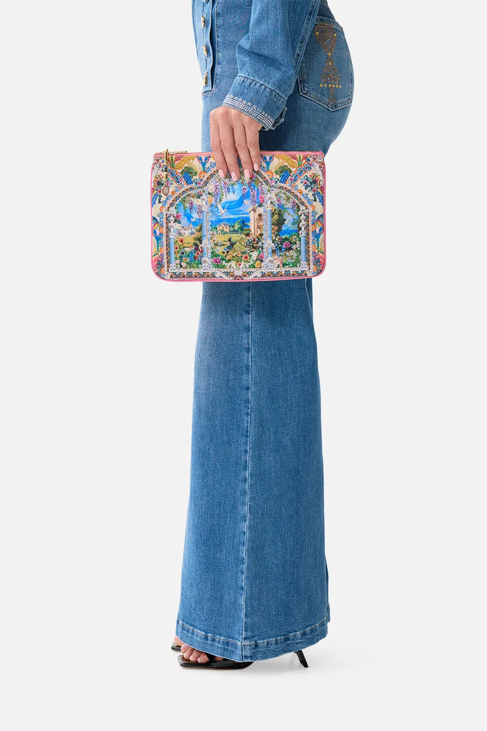 SMALL CANVAS CLUTCH NAVÀS NOUVEAU sold by Camilla product image thumbnail 5