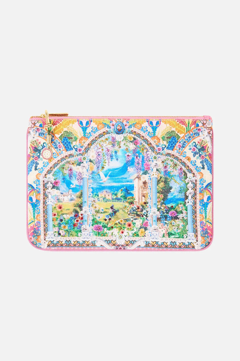 SMALL CANVAS CLUTCH NAVÀS NOUVEAU sold by Camilla