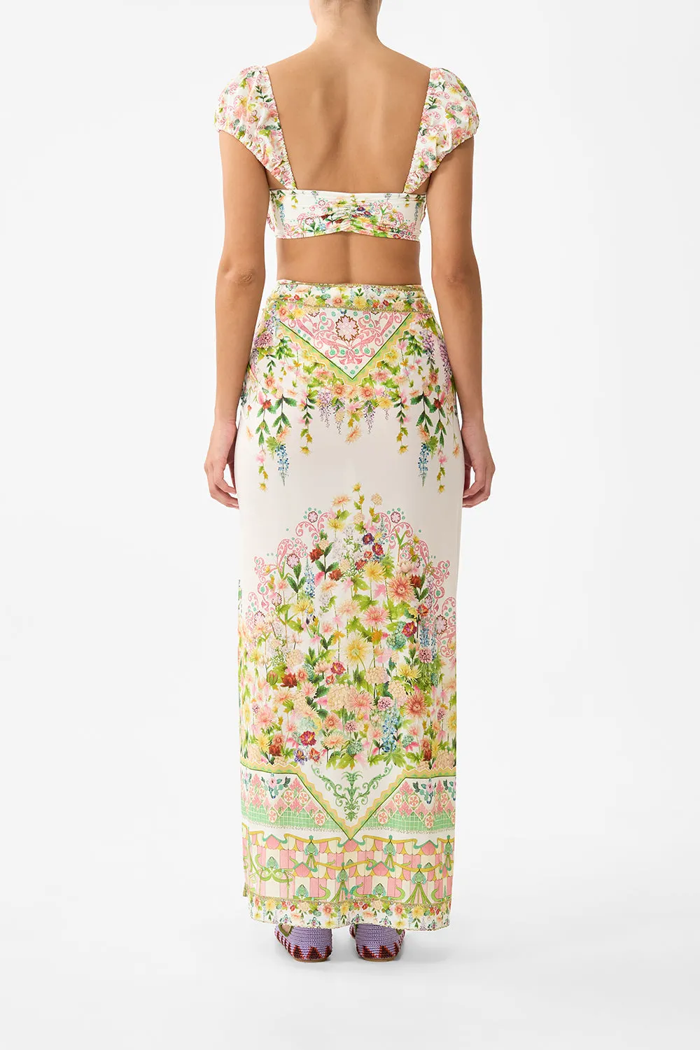 LONG SARONG WITH GATHERED TAB AND LEG SPLIT THE CALL OF CATALONIA sold by Camilla product image thumbnail 2