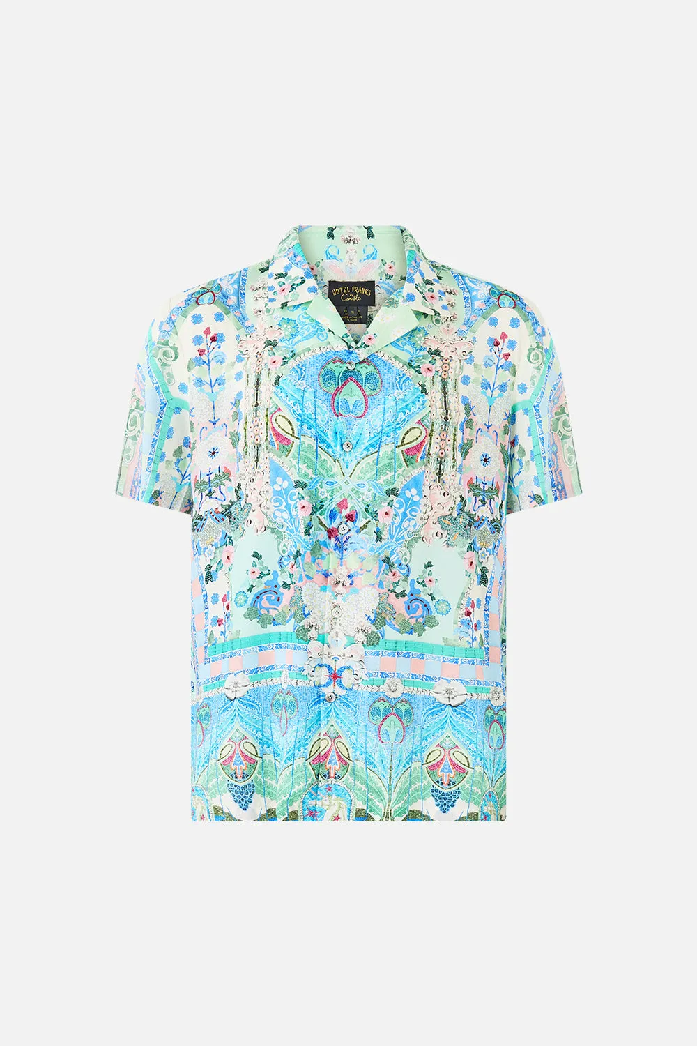 SHORT SLEEVE CAMP COLLARED SHIRT MIDSUMMER MOSAICS sold by Camilla product image thumbnail 3