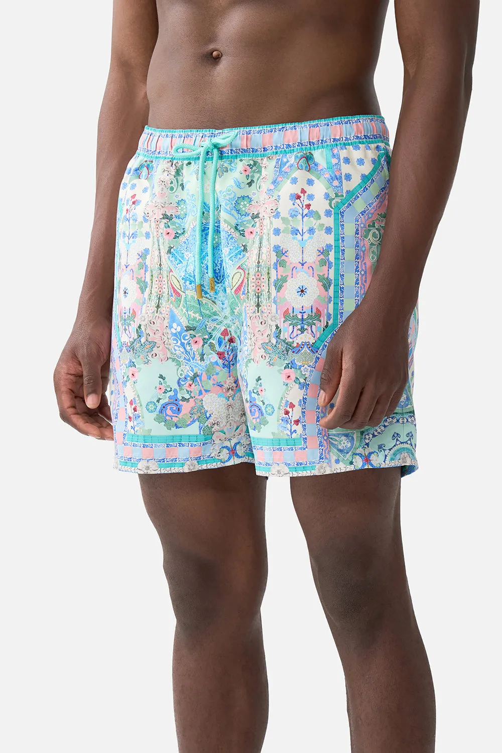 MID LENGTH BOARDSHORT WITH ELASTIC WAIST MIDSUMMER MOSAICS sold by Camilla product image thumbnail 5