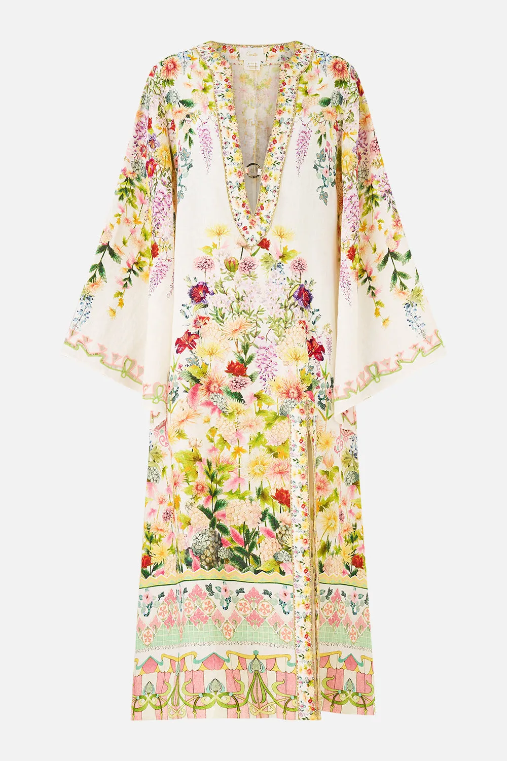 DEEP V NECK HARDWARE KAFTAN THE CALL OF CATALONIA sold by Camilla product image thumbnail 3