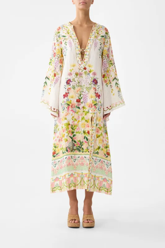 DEEP V NECK HARDWARE KAFTAN THE CALL OF CATALONIA sold by Camilla