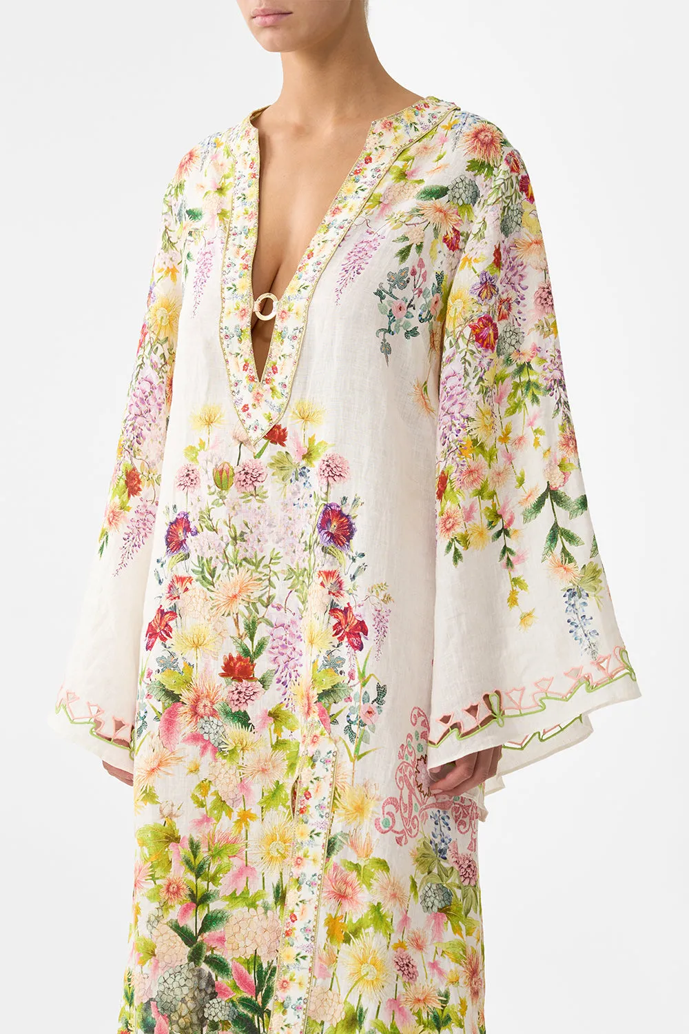 DEEP V NECK HARDWARE KAFTAN THE CALL OF CATALONIA sold by Camilla product image thumbnail 5