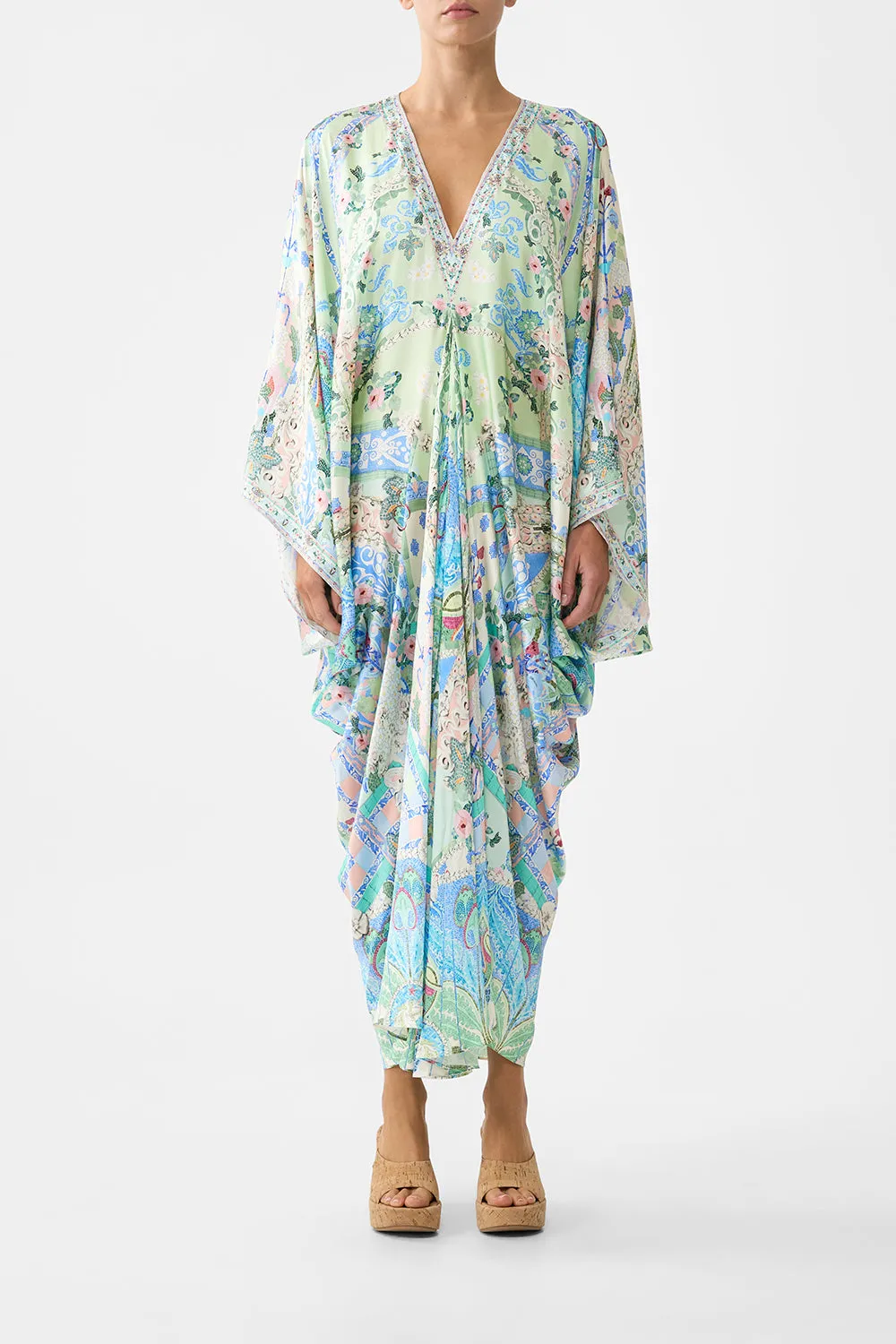 T SHAPE LONG KAFTAN MIDSUMMER MOSAICS sold by Camilla