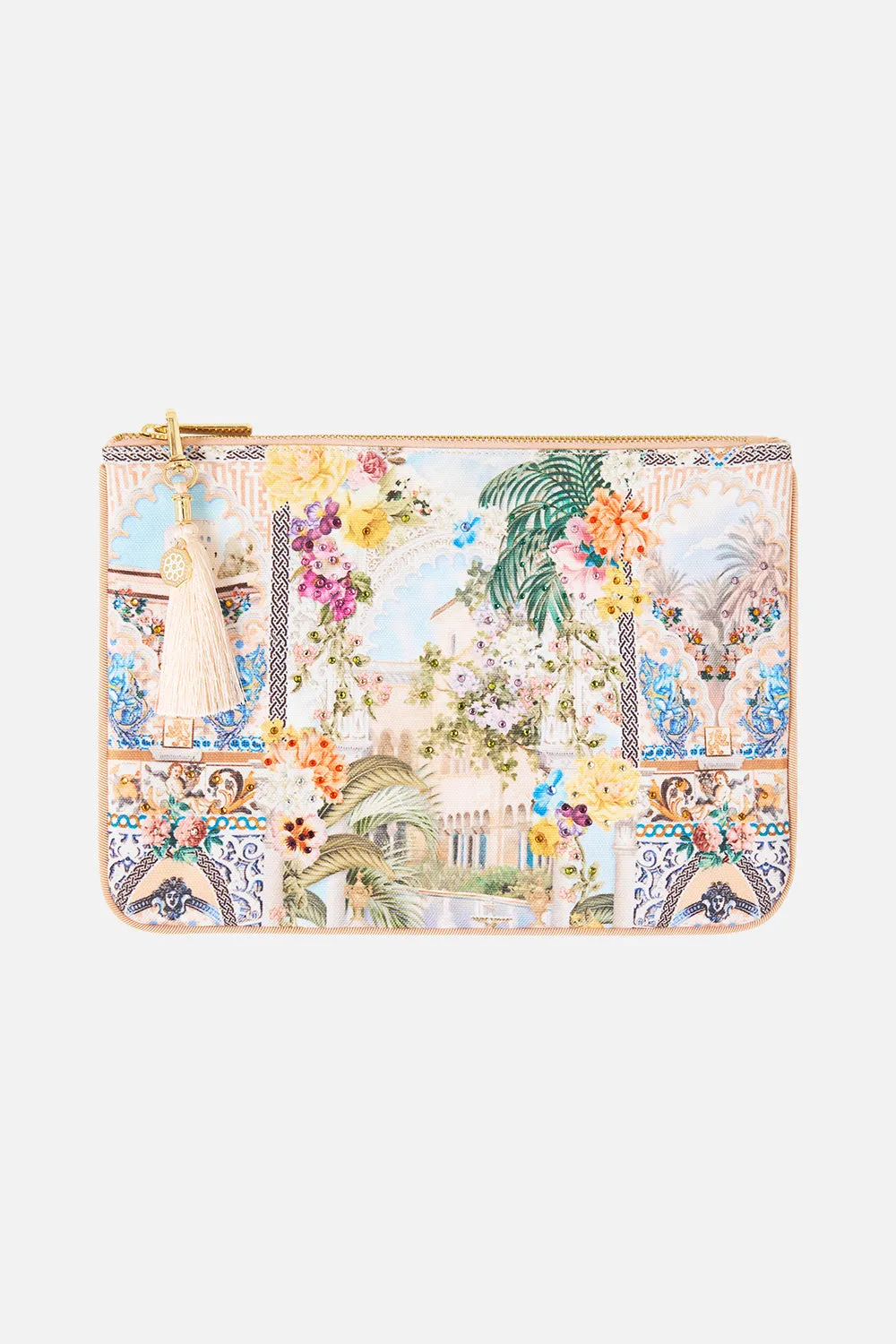 SMALL CANVAS CLUTCH THE ARCHITECTS OF ALCÁZAR sold by Camilla