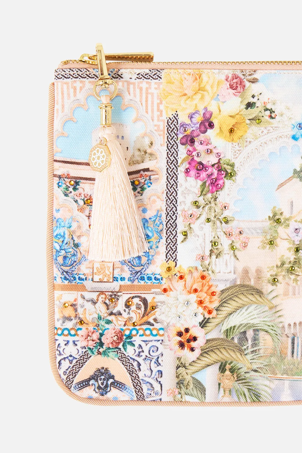 SMALL CANVAS CLUTCH THE ARCHITECTS OF ALCÁZAR sold by Camilla product image thumbnail 3