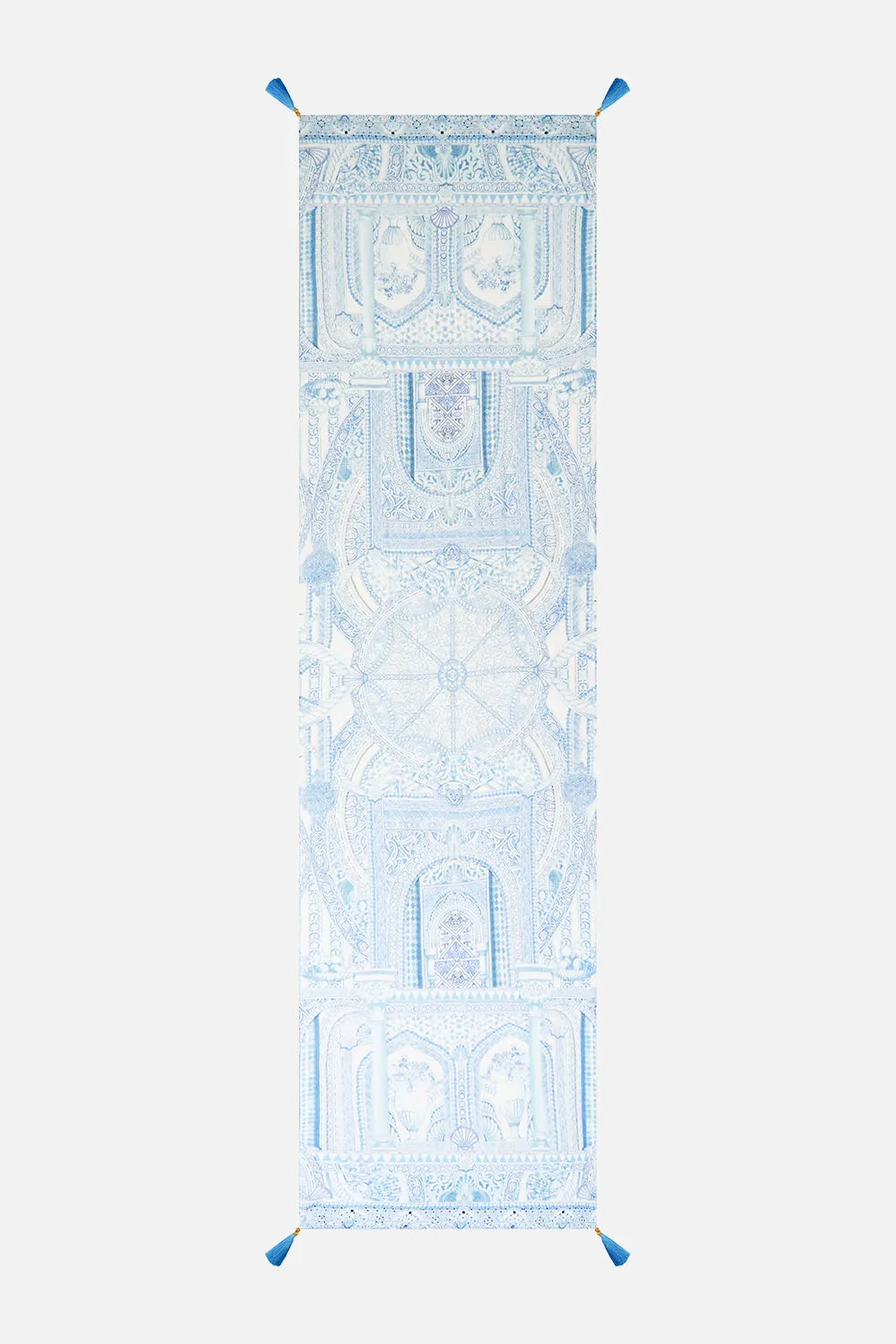 LONG SILK CRINKLE CHIFFON SCARF THE HUM OF THE ALHAMBRA sold by Camilla product image thumbnail 2