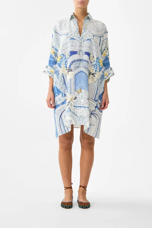 WIDE BODY COLLARED KAFTAN DE NADA GRANADA made by Camilla