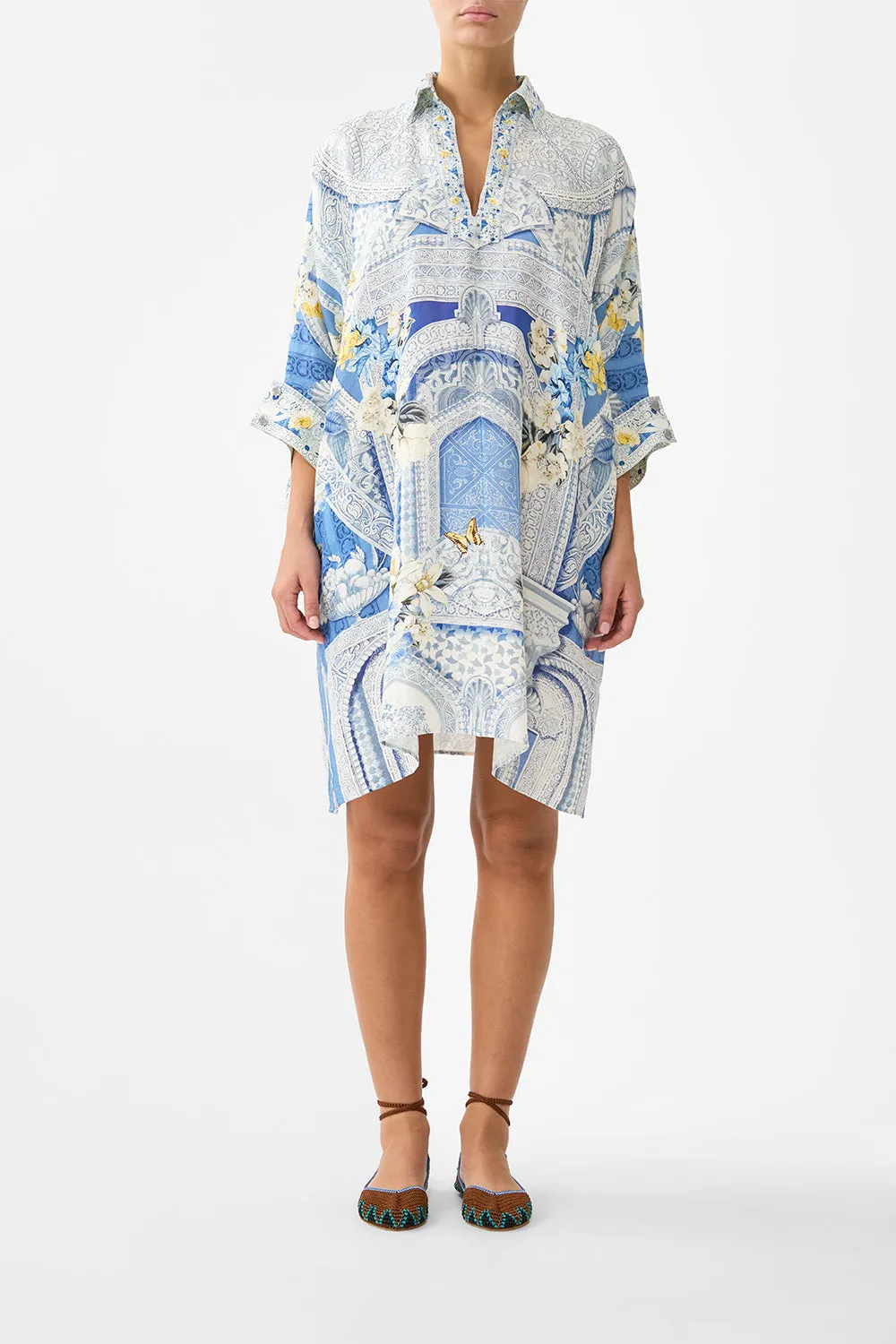 WIDE BODY COLLARED KAFTAN DE NADA GRANADA sold by Camilla