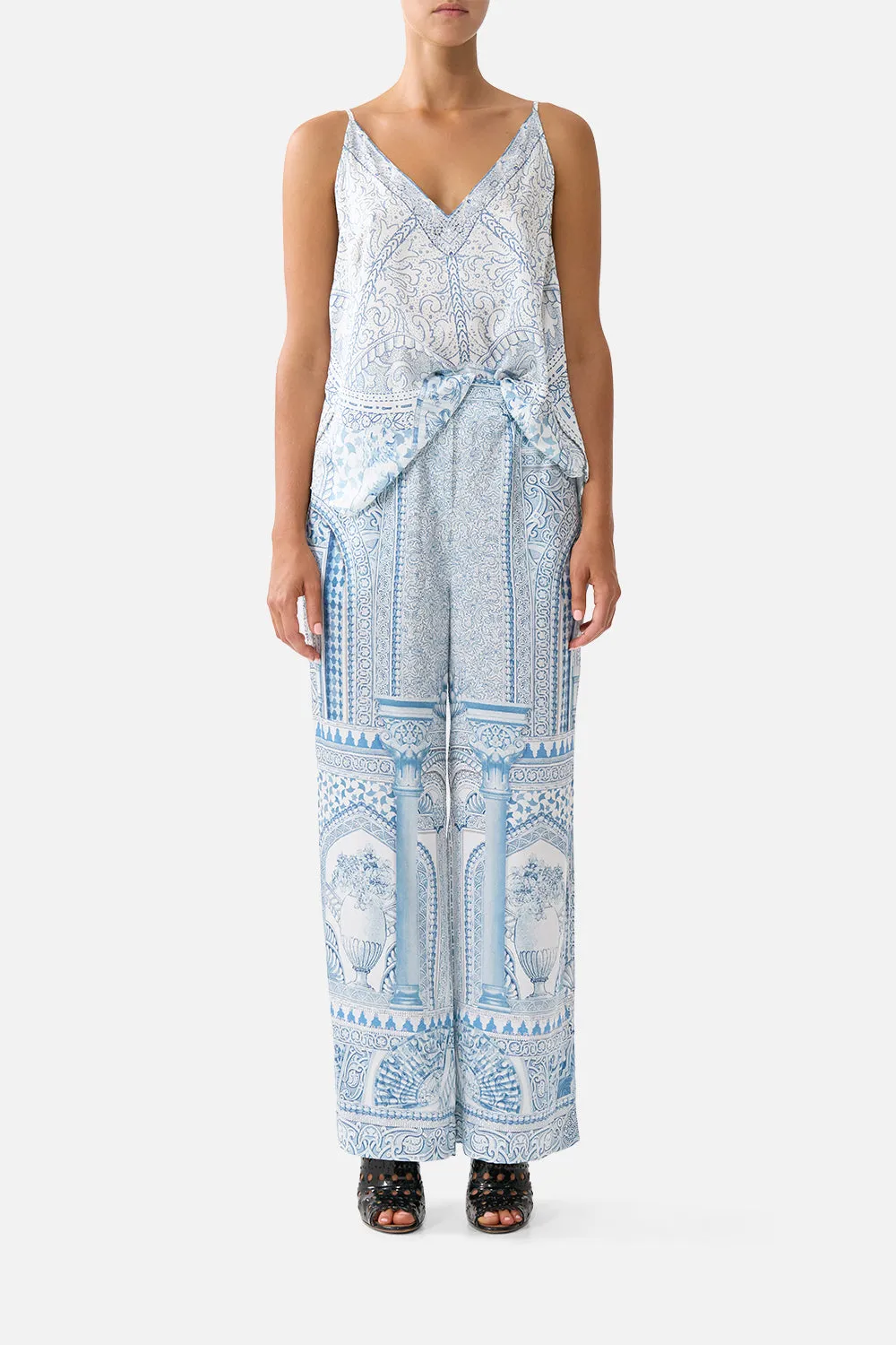 BUTTON FRONT LOUNGE PANT THE HUM OF THE ALHAMBRA sold by Camilla