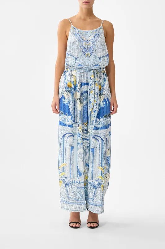 SHOESTRING STRAP JUMPSUIT DE NADA GRANADA sold by Camilla