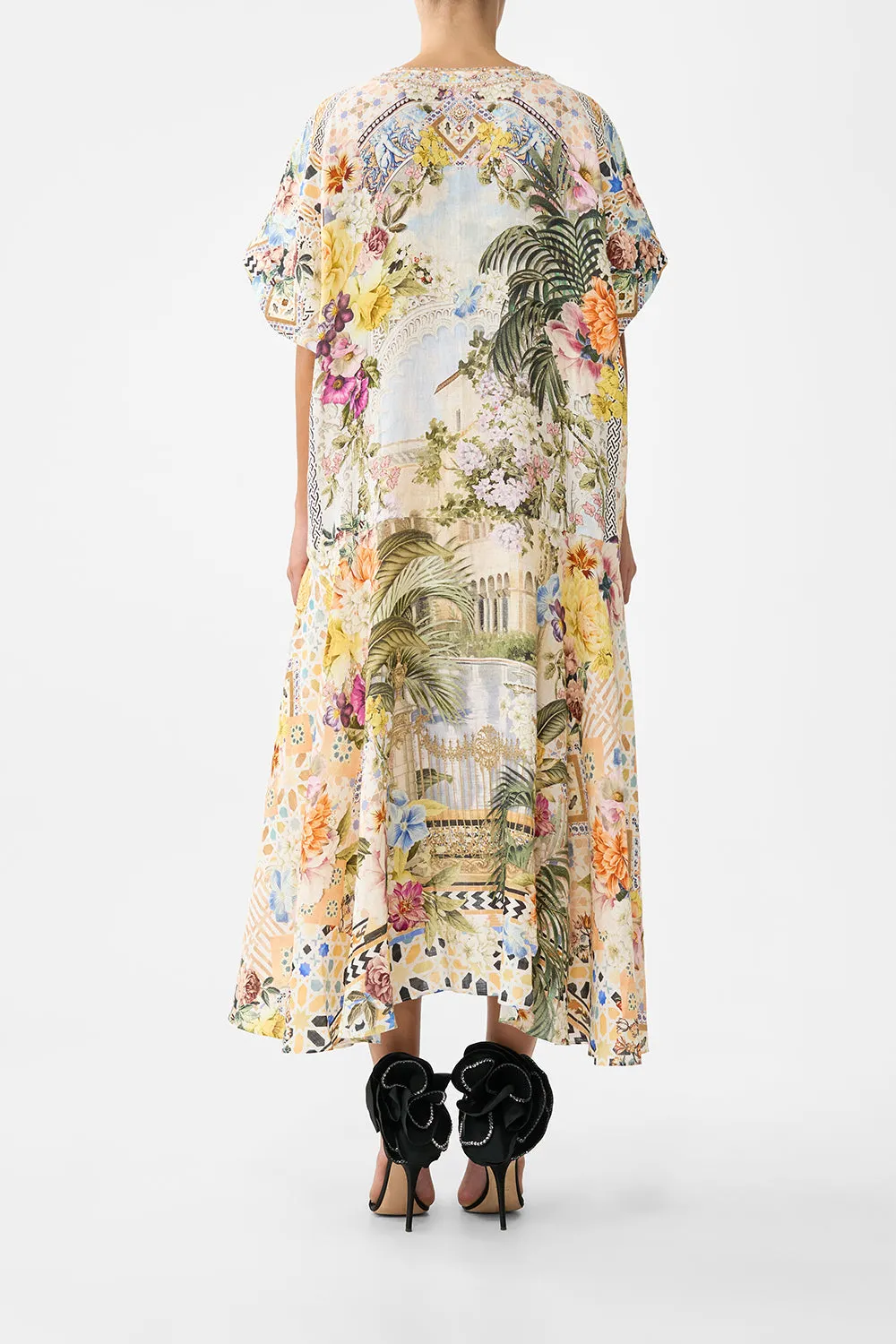 V NECK KAFTAN WITH DROP WAIST THE ARCHITECTS OF ALCÁZAR sold by Camilla product image thumbnail 2