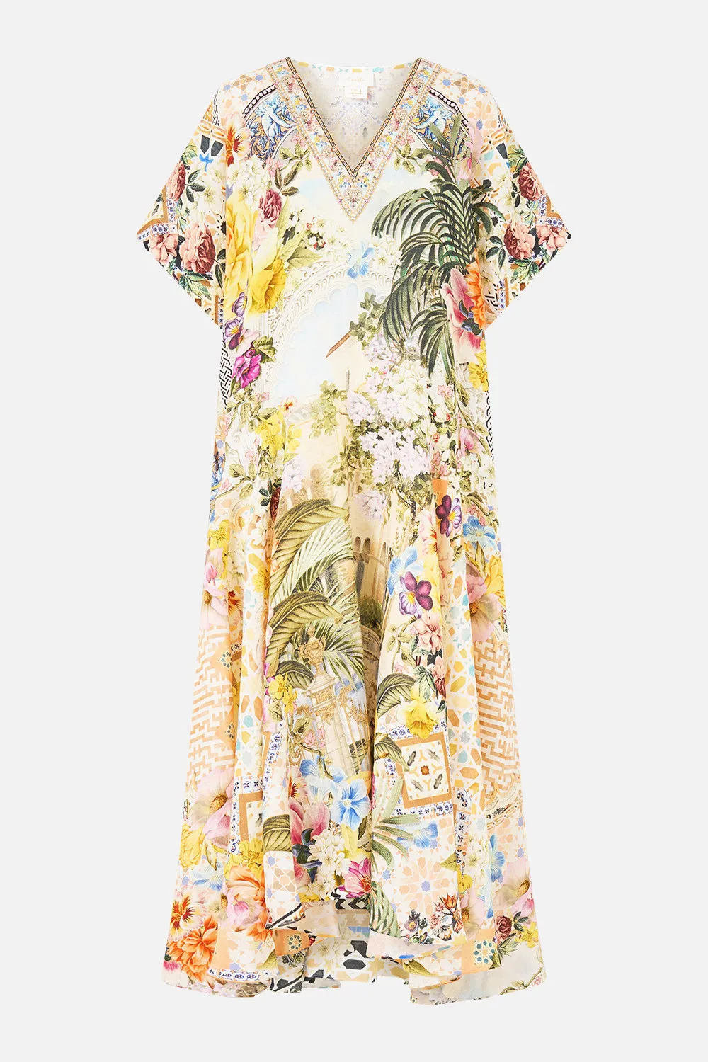 V NECK KAFTAN WITH DROP WAIST THE ARCHITECTS OF ALCÁZAR sold by Camilla product image thumbnail 3