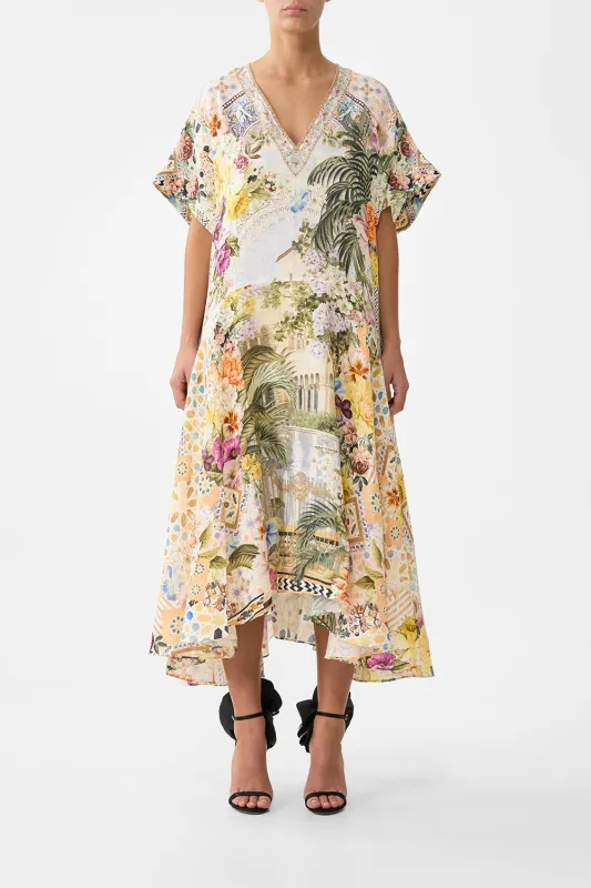 V NECK KAFTAN WITH DROP WAIST THE ARCHITECTS OF ALCÁZAR made by Camilla