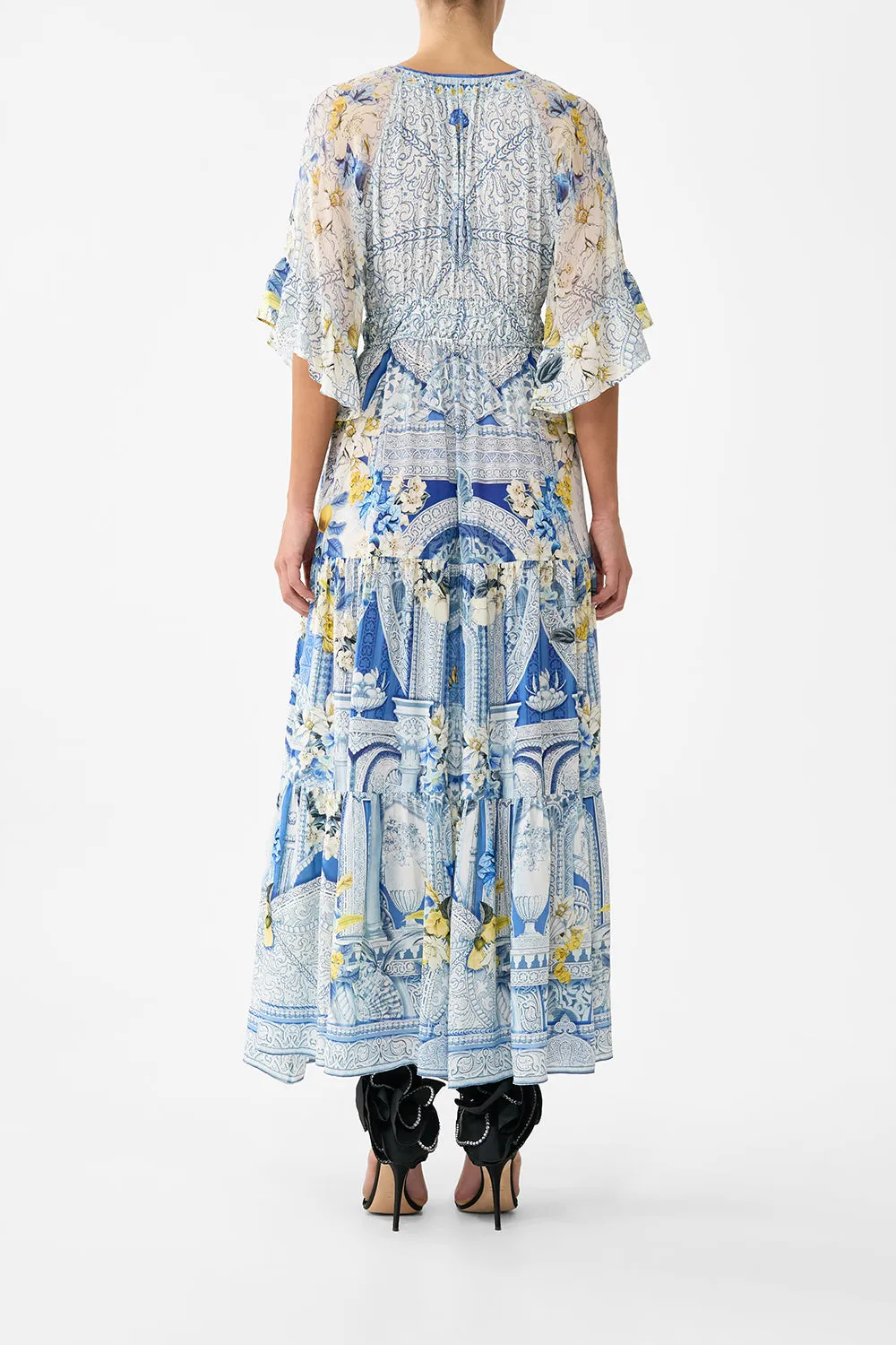 RUFFLE SLEEVE LONG DRESS DE NADA GRANADA sold by Camilla product image thumbnail 2