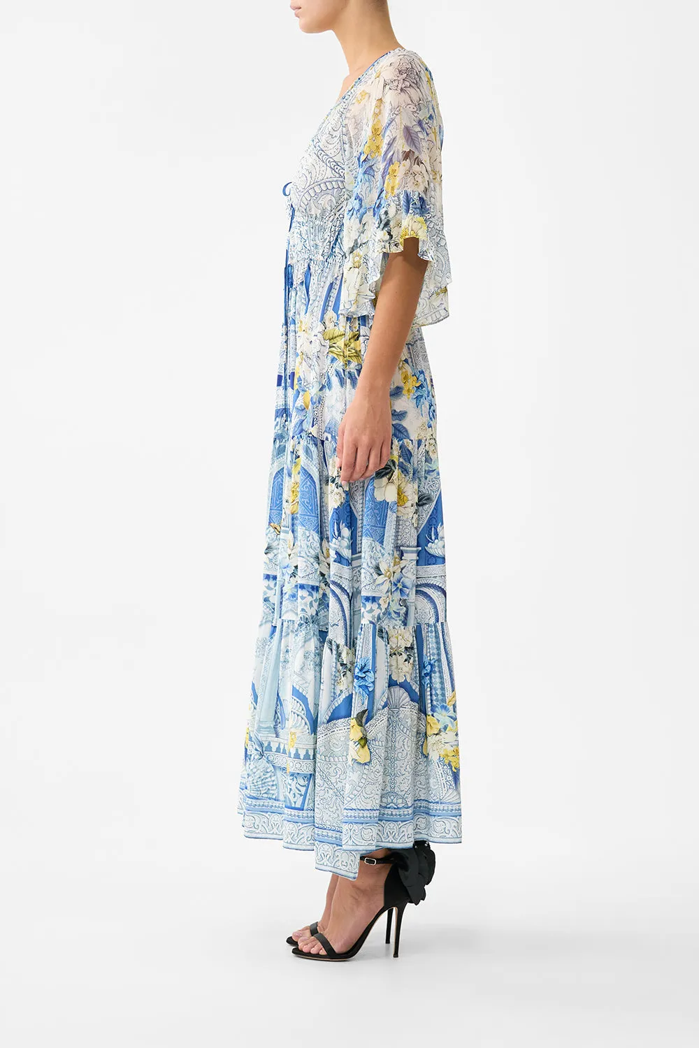 RUFFLE SLEEVE LONG DRESS DE NADA GRANADA sold by Camilla product image thumbnail 4