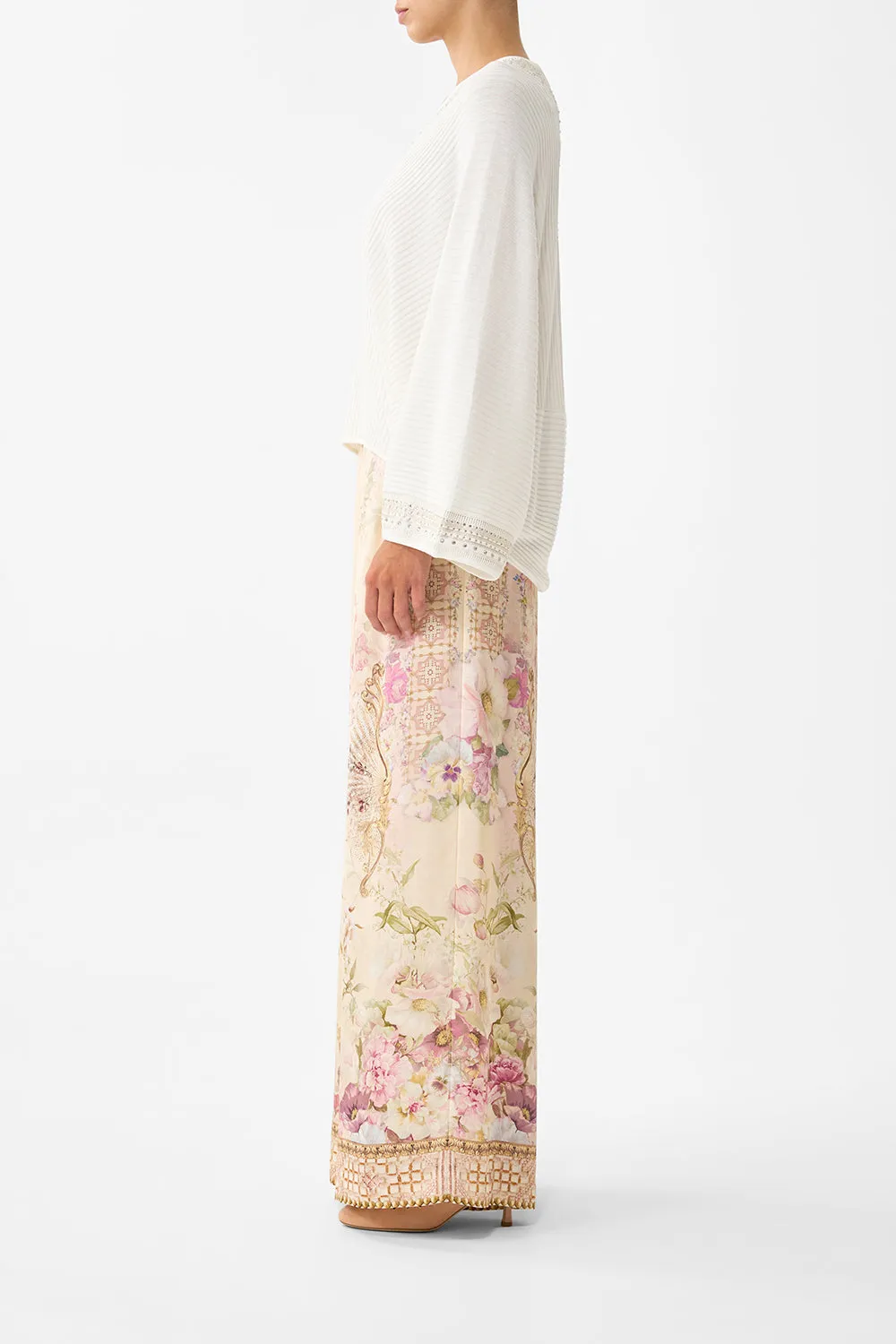 RELAXED V NECK KNIT TOP THE HUM OF THE ALHAMBRA sold by Camilla product image thumbnail 4