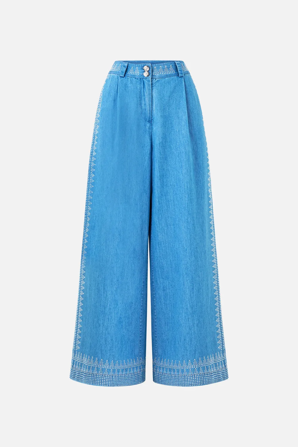 FULL LENGTH WIDE LEG TROUSER THE HUM OF THE ALHAMBRA sold by Camilla product image thumbnail 3