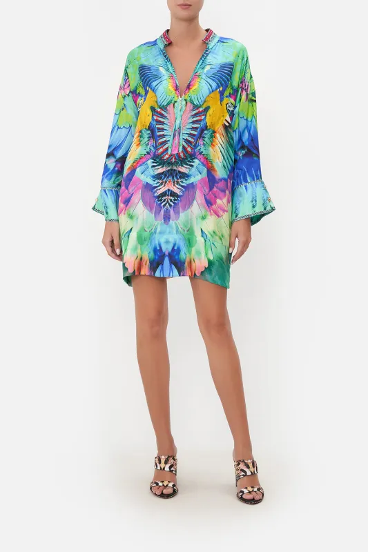 ZIP FRONT SHIRT DRESS AGE OF ASTERIA made by Camilla