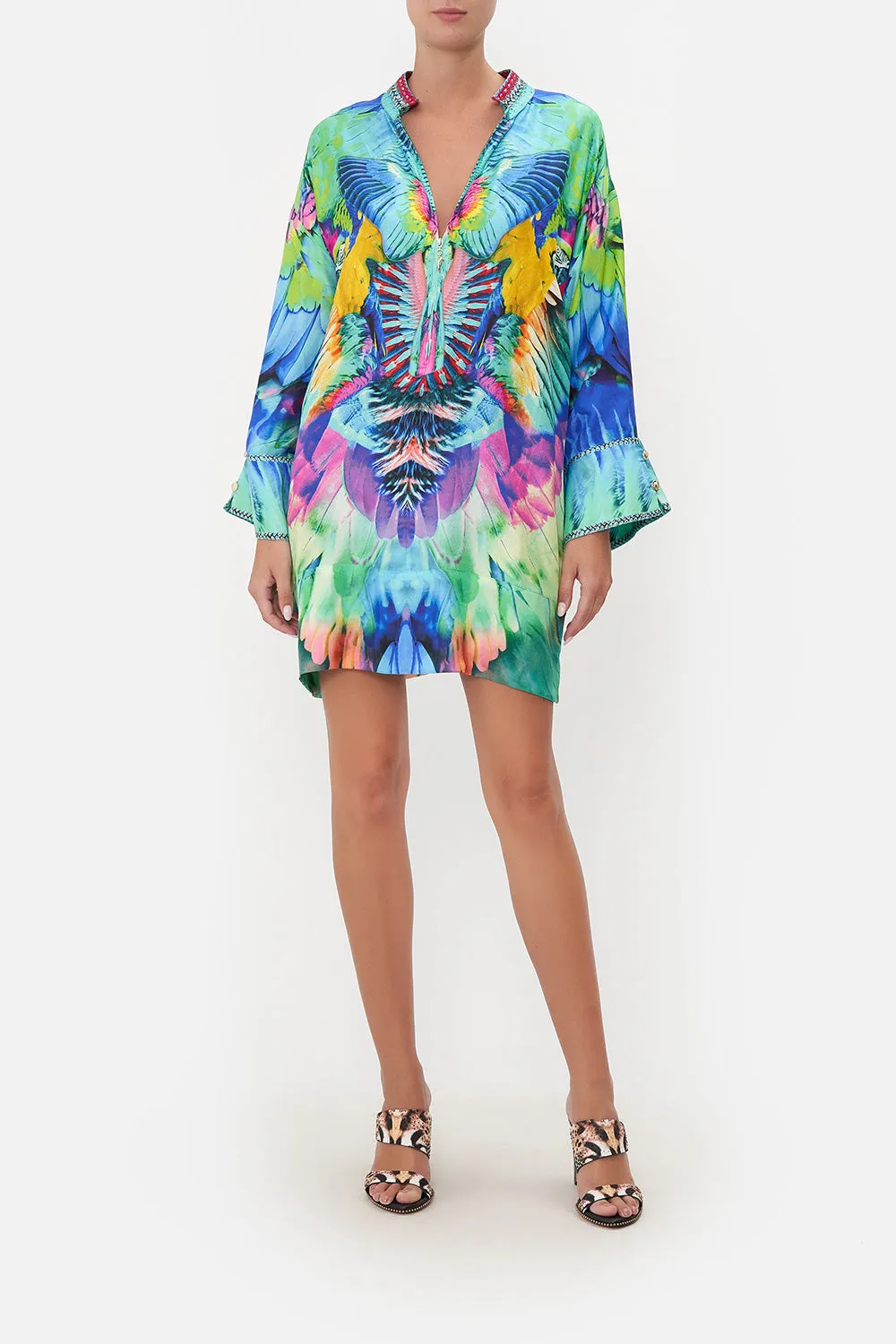 ZIP FRONT SHIRT DRESS AGE OF ASTERIA sold by Camilla