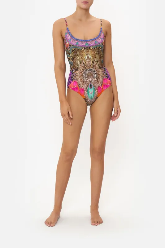 SCOOP NECK ONE PIECE XANADU RISING sold by Camilla
